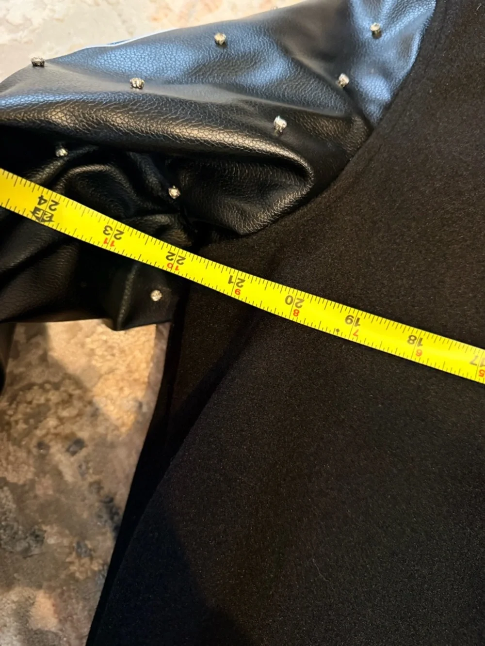 Chicago Cubs Black Varsity Jacket with Patches Anthropologie mlb - Picture 6 of 6